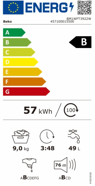 LAVADORA BEKO BM1WFT3922W